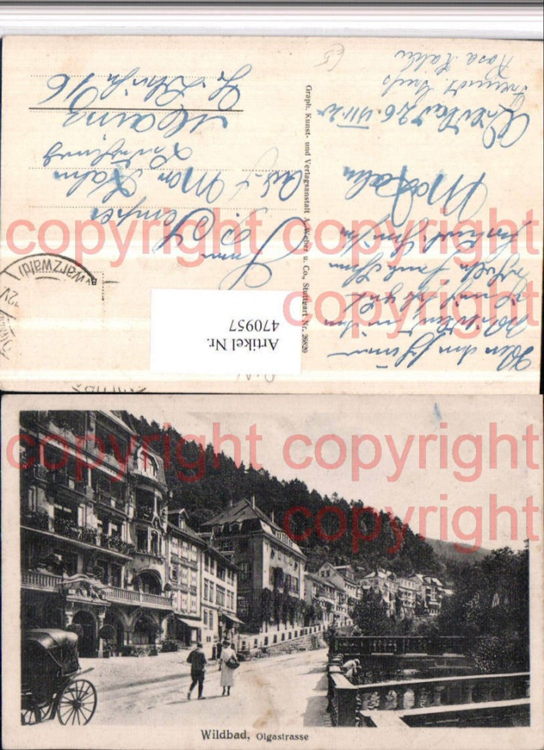 470957,Bad Wildbad Olgastraße Straßenansicht