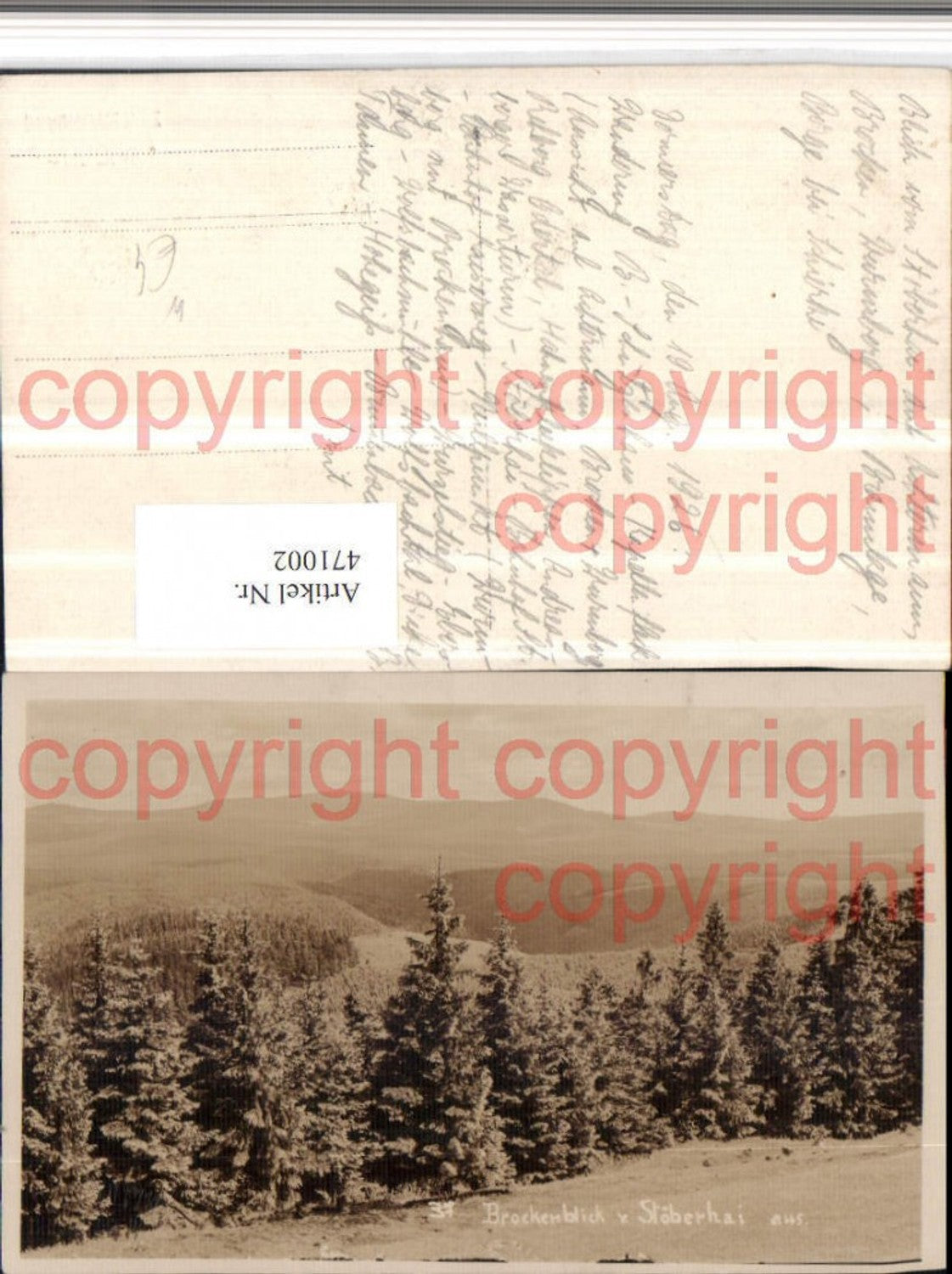 471002,Brockenblick vom Stöberhai aus b. Wieda