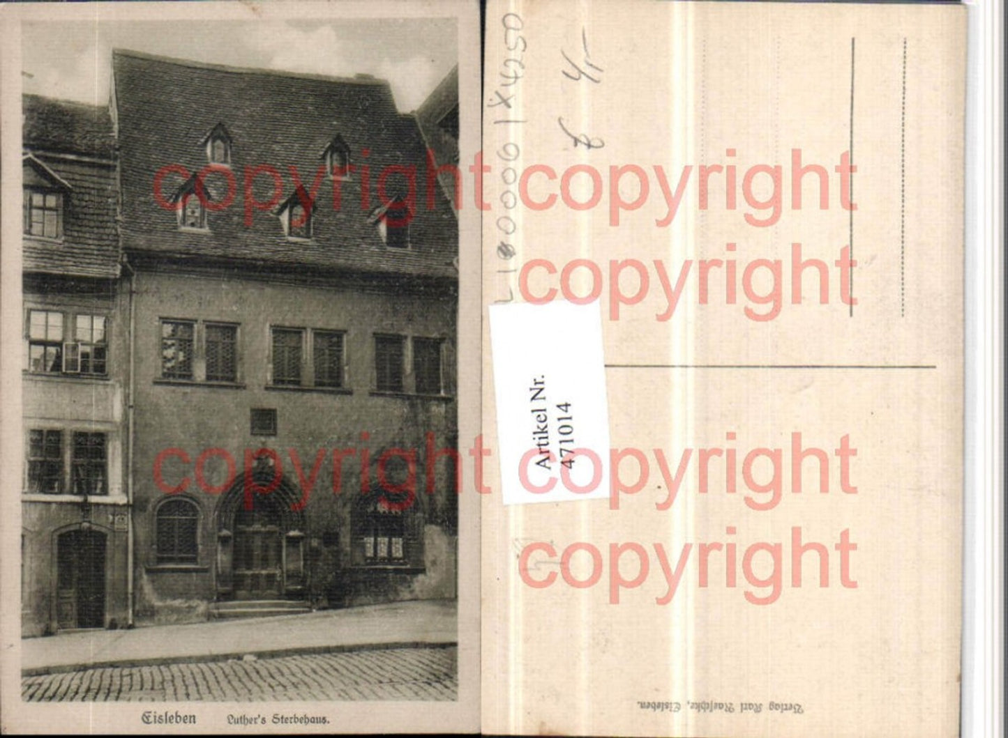 471014,Eisleben Luthers Sterbehaus Haus