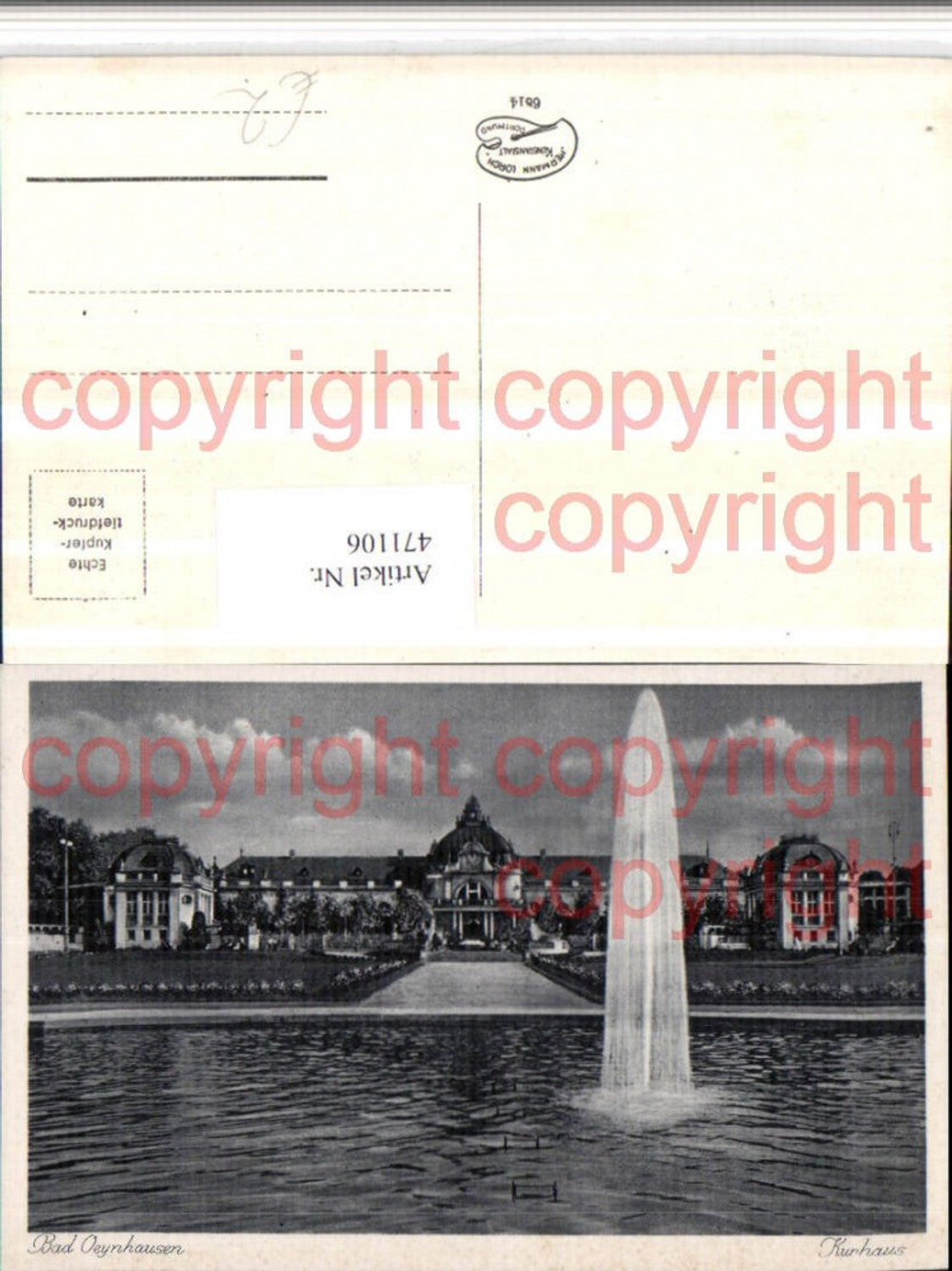 471106,Bad Oeynhausen Kurhaus Fontäne