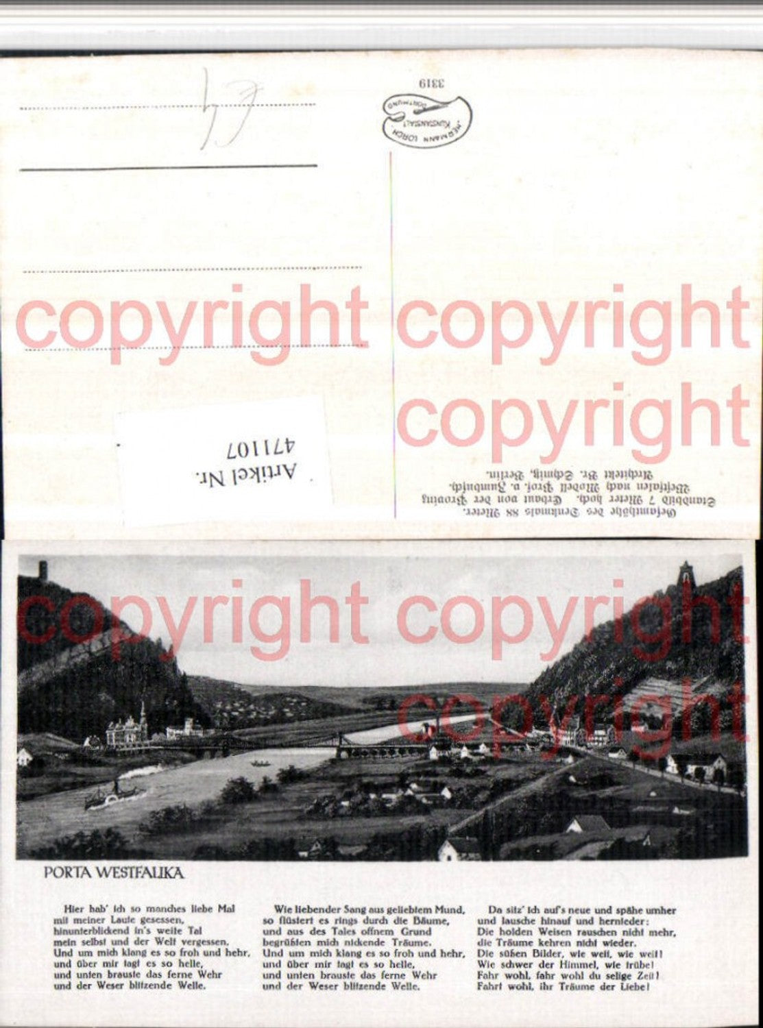 471107,Porta Westfalika Westfalica Totale Brücke Text