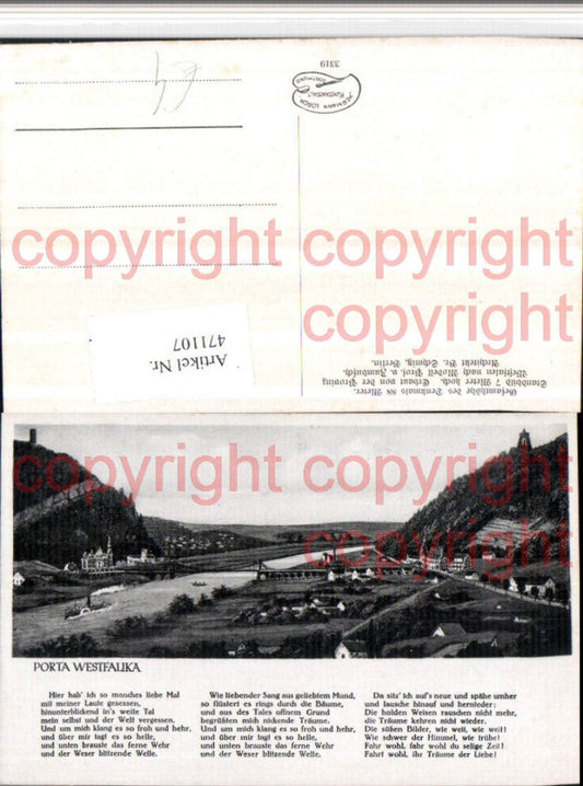 471107,Porta Westfalika Westfalica Totale Brücke Text