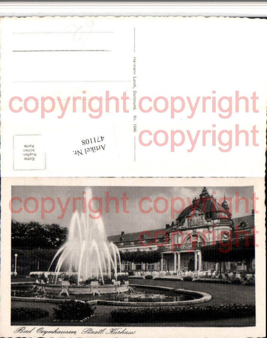 471108,Bad Oeynhausen Kurhaus Brunnen