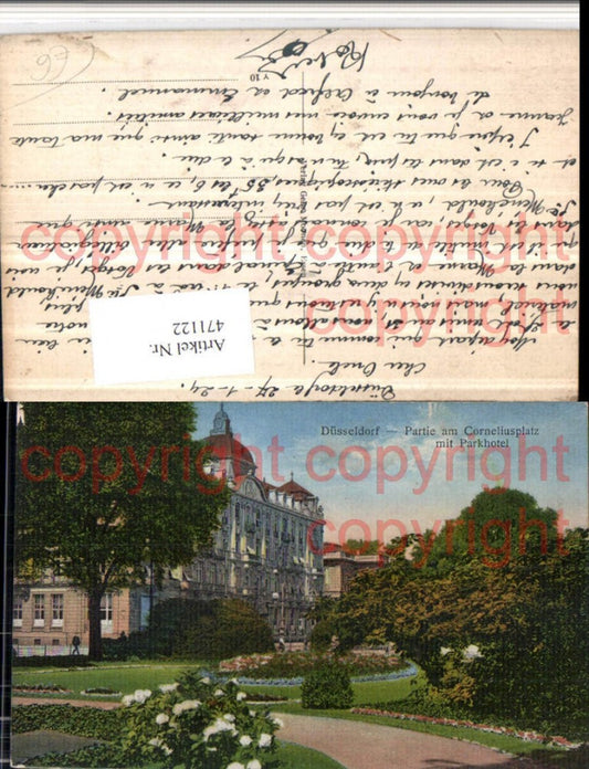 471122,Düsseldorf Partie am Corneliusplatz m. Parkhotel