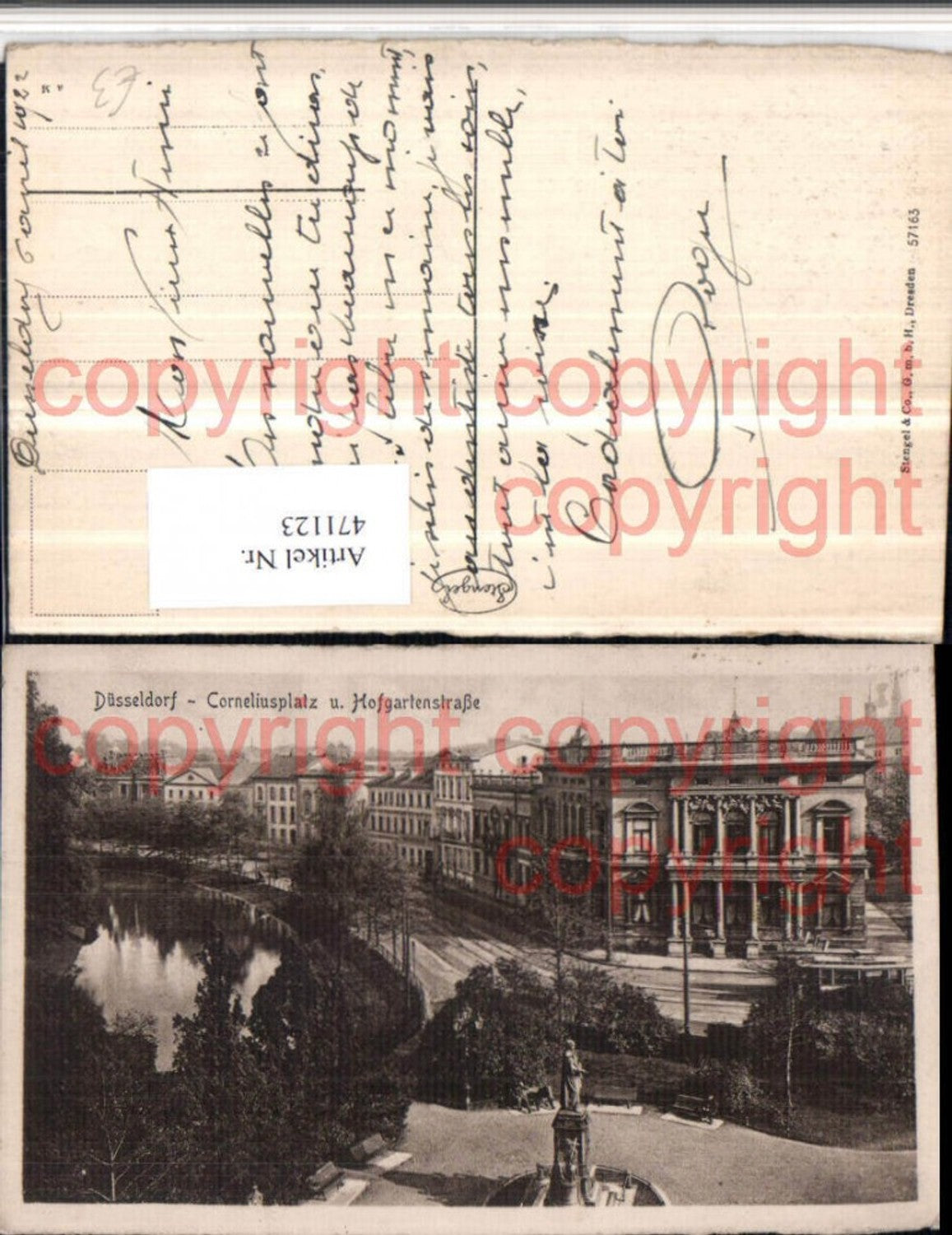 471123,Düsseldorf Corneliusplatz u. Hofgartenstraße