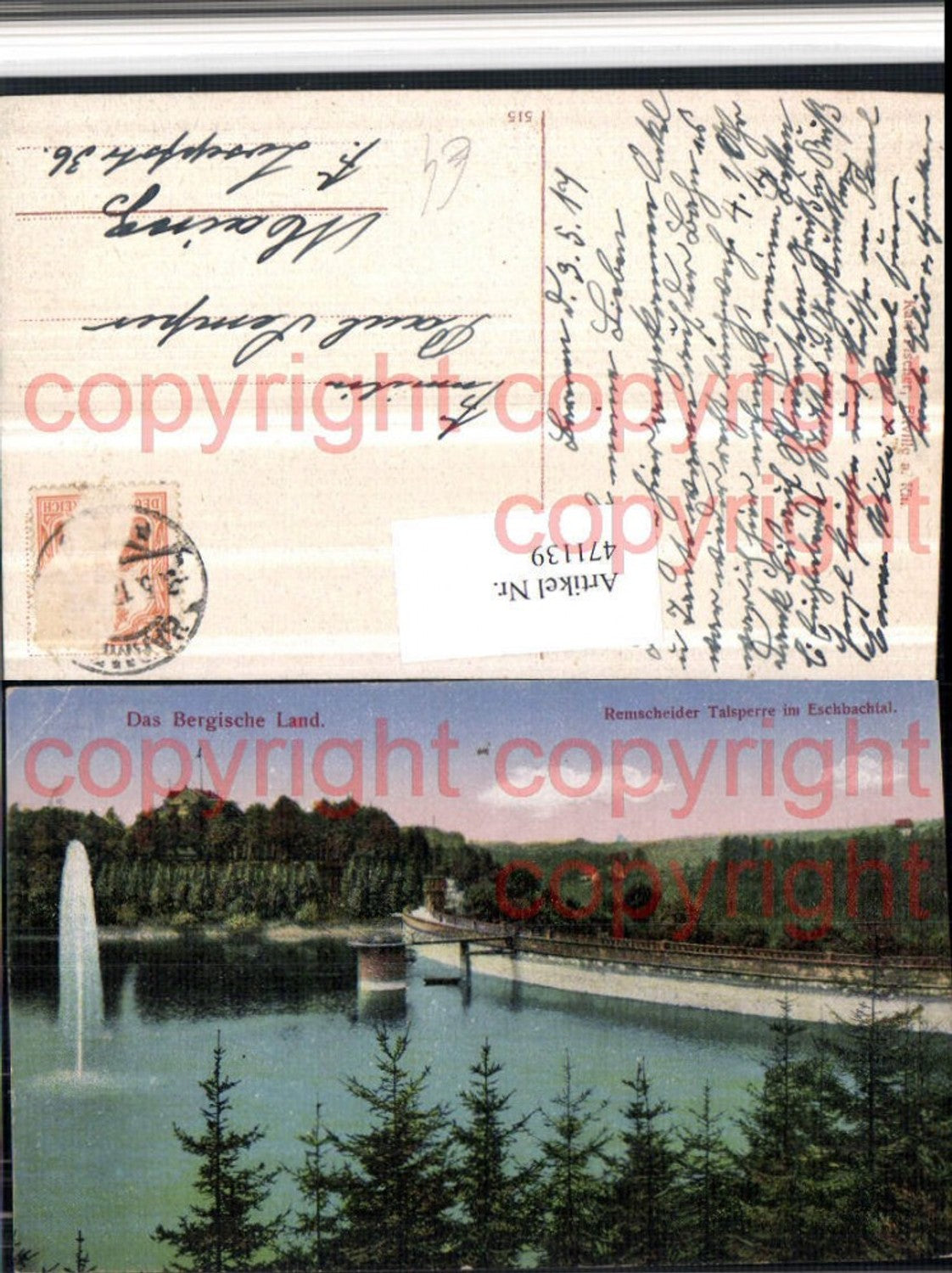 471139,Bergische Land Remscheid Talsperre im Eschbachtal