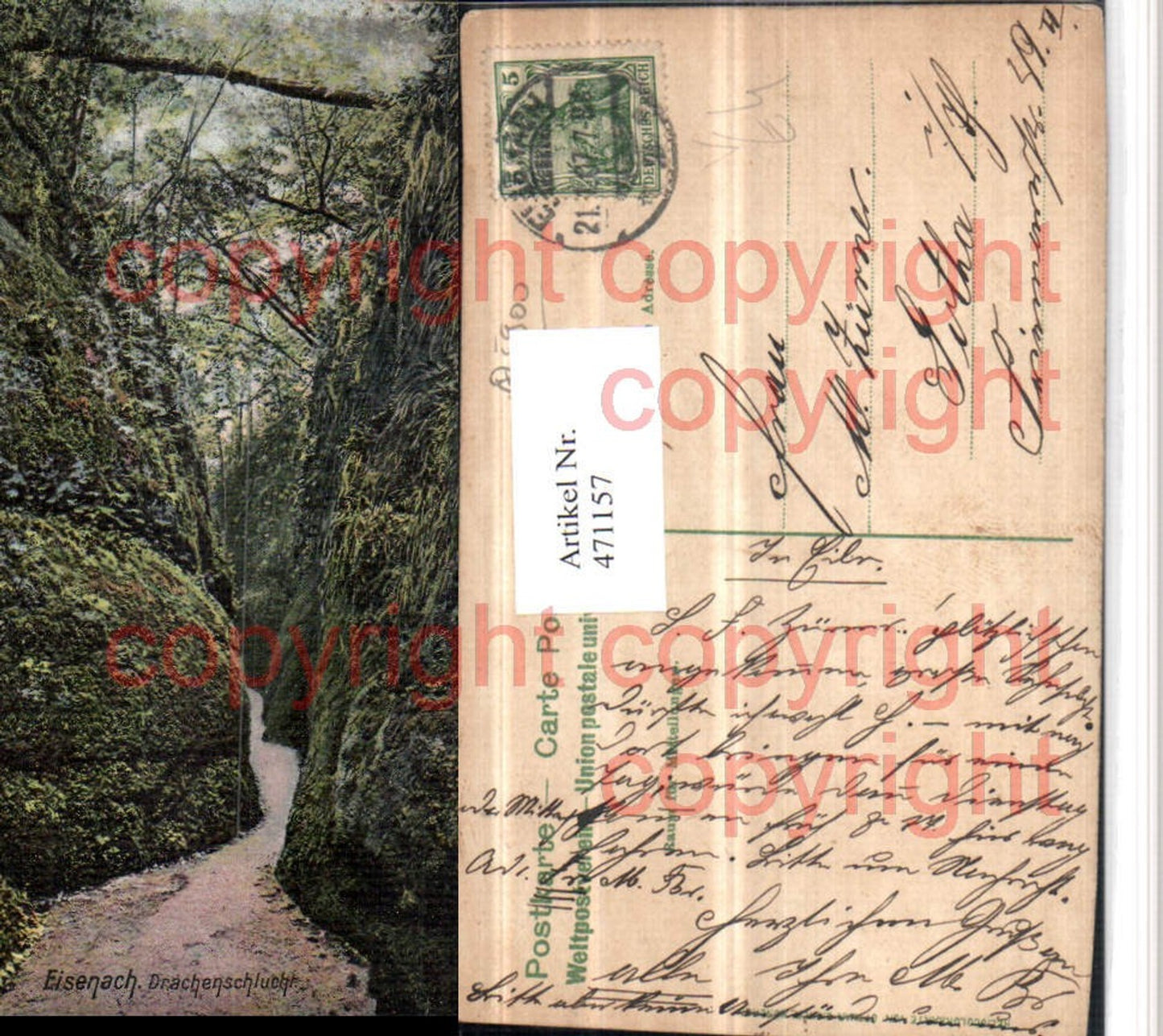 471157, Eisenach Drachenschlucht Gorge pub Ottmar Zieher
