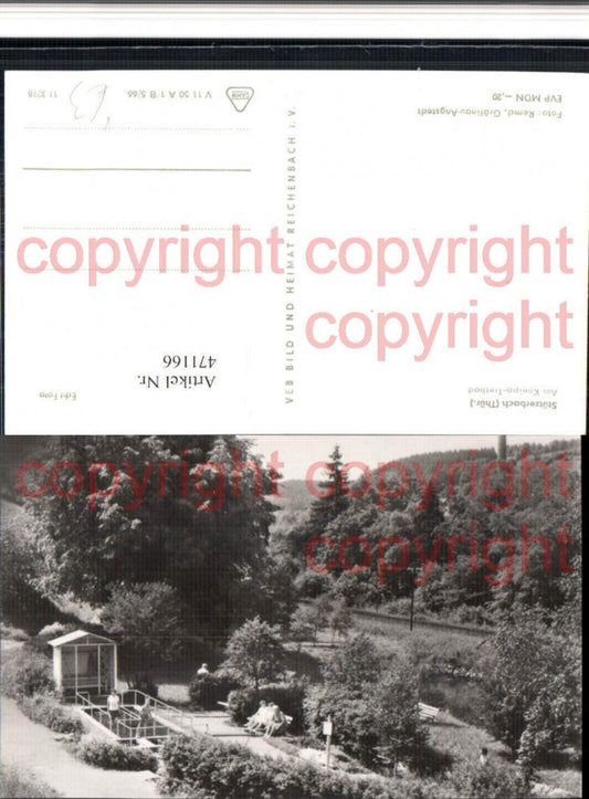 471166, Stützerbach Kneipp foot bath pub VEB