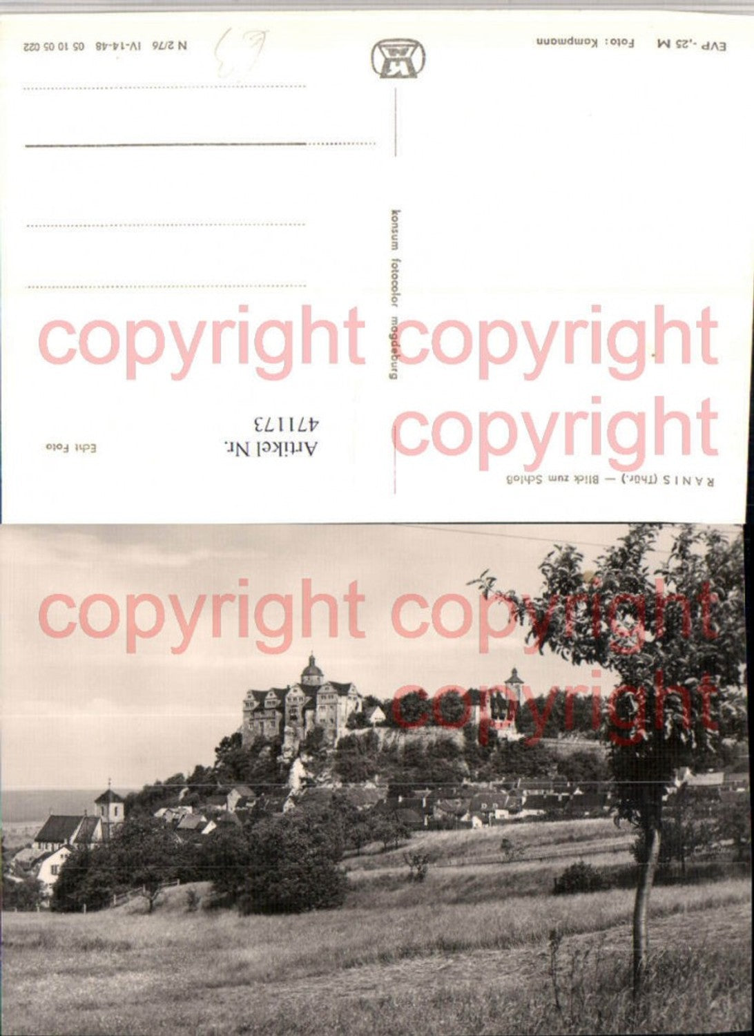 471173,Ranis Teilansicht m. Schloss