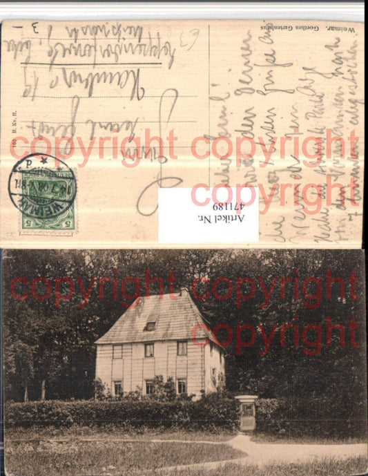 471189,Weimar Goethes Gartenhaus