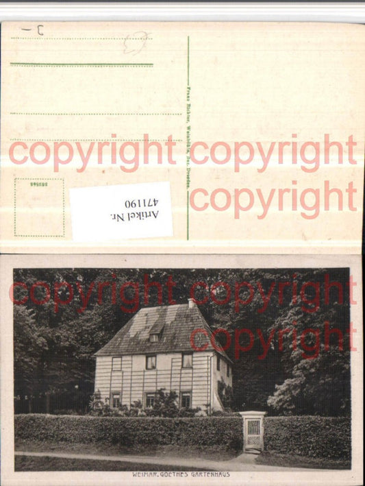 471190,Weimar Goethes Gartenhaus