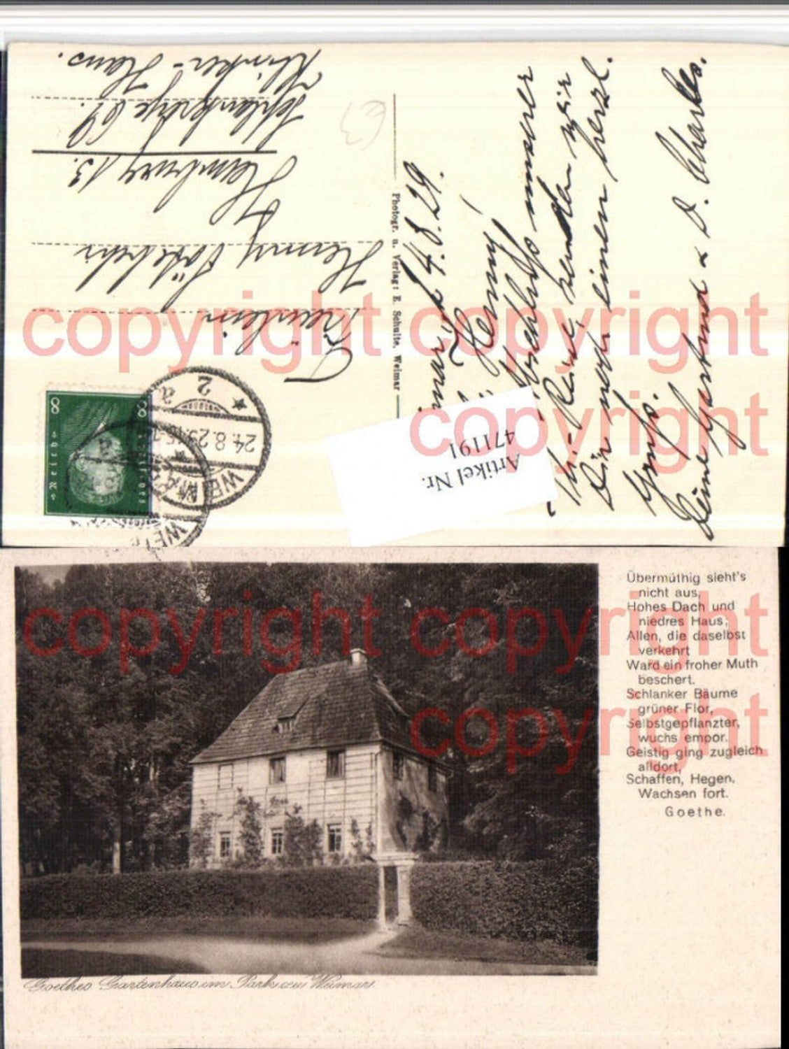 471191,Weimar Park Goethes Gartenhaus