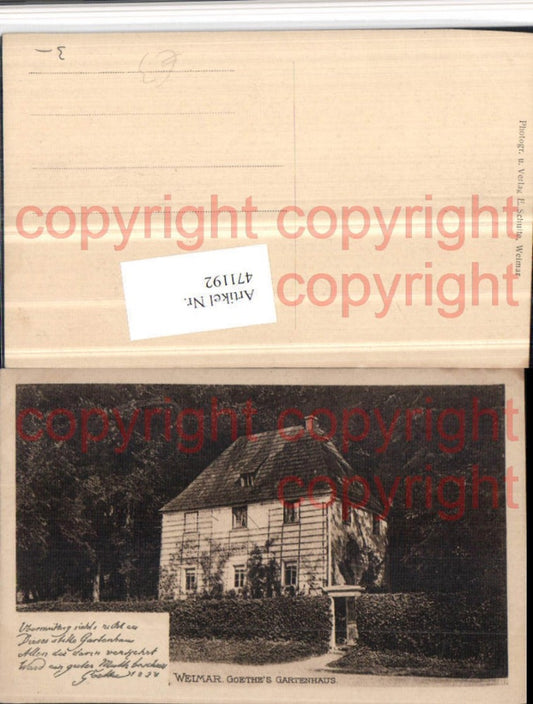 471192,Weimar Goethes Gartenhaus