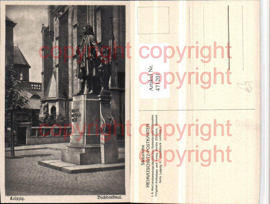 471201,Leipzig Bachdenkmal Statue