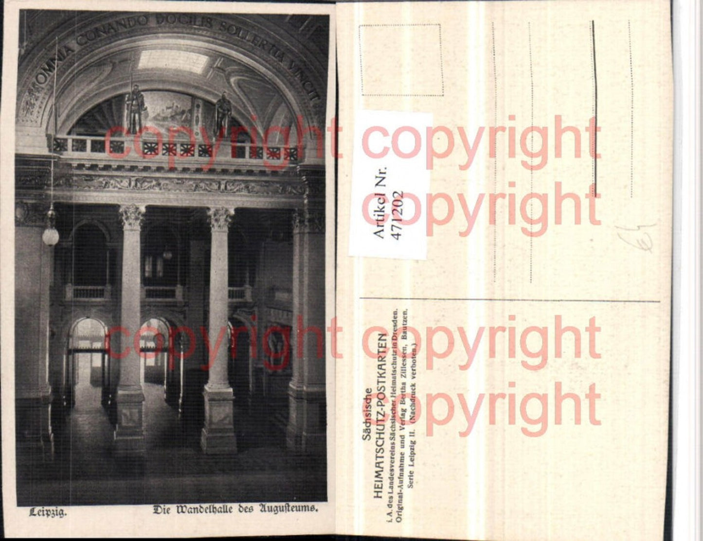 471202,Leipzig Augusteums Wandelhalle Innenansicht