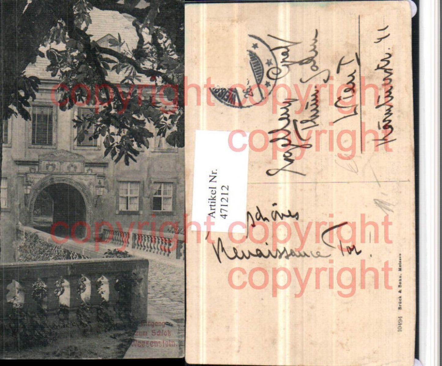 471212,Weesenstein b. Müglitztal Schloss Eingang
