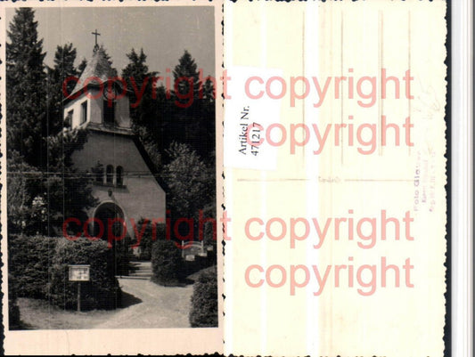 471217,Foto AK Kipsdorf b. Altenberg Kirche Kapelle pub Foto Glauer