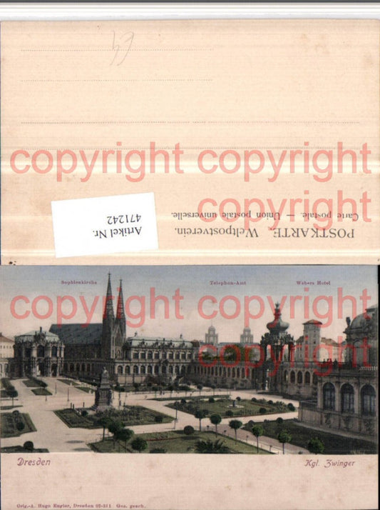 471242,Dresden Königlicher Zwinger Kirche Amt Hotel