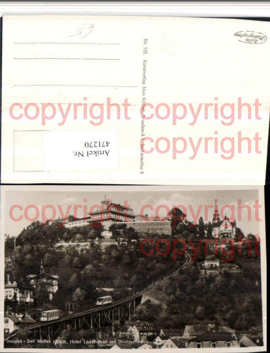 471270,Dresden Bad Weißer Hirsch Hotel Luisenhof m. Drahtseilbahn