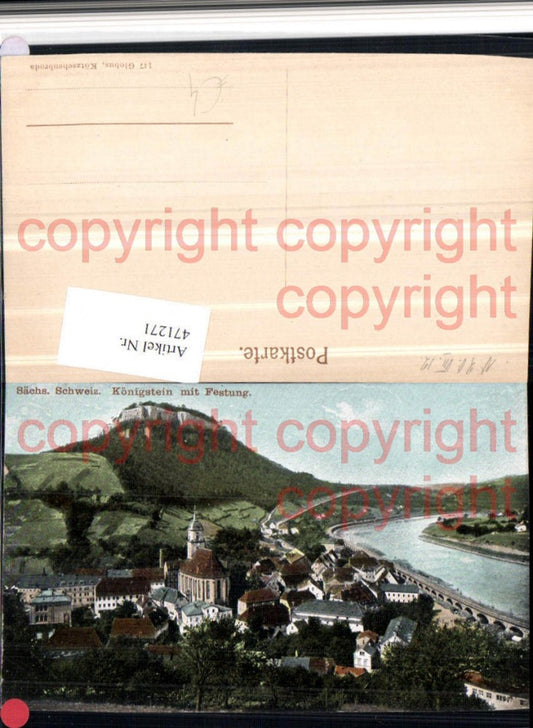 471271,Sächsische Schweiz Königstein Totale m. Festung