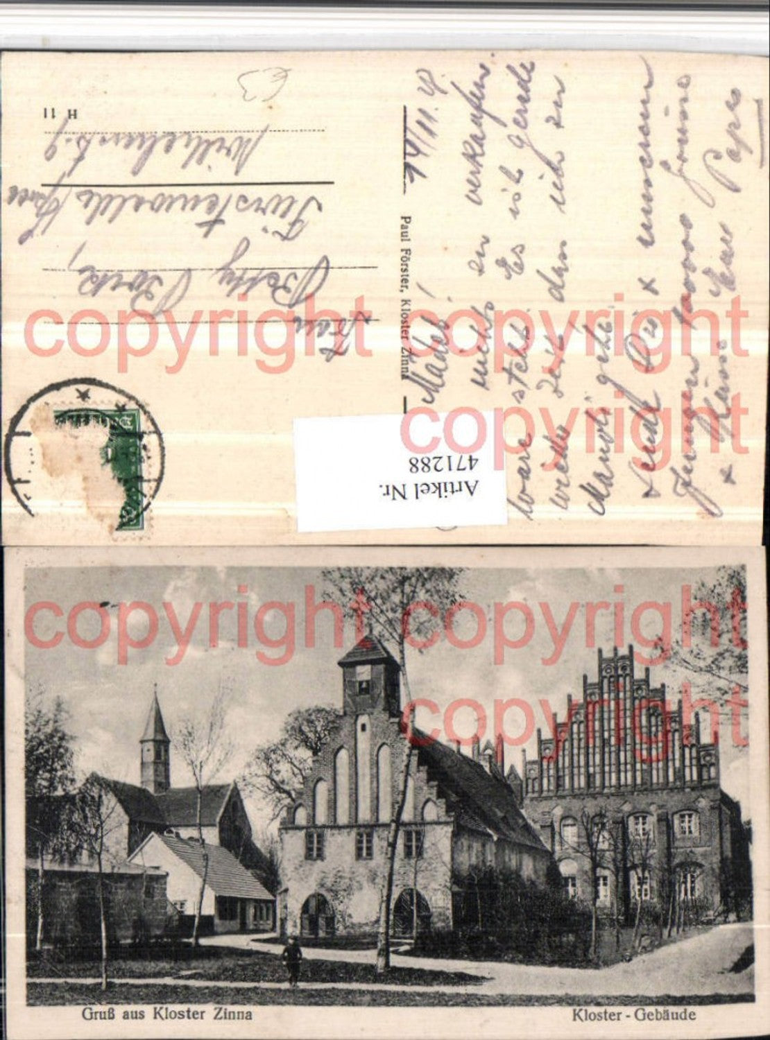 471288,Gruß aus Kloster Zinna b. Jüterbog Gebäude Kirche