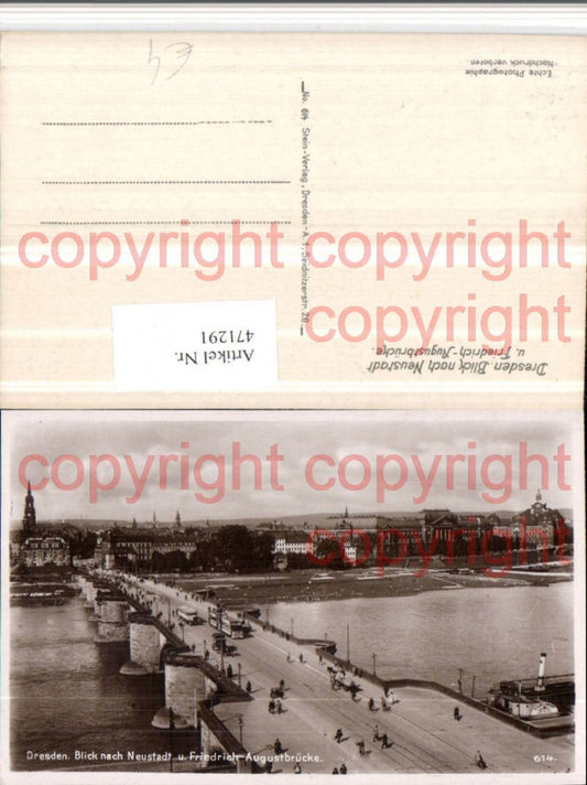 471291,Dresden Neustadt Teilansicht Friedrich-Augustbrücke Brücke