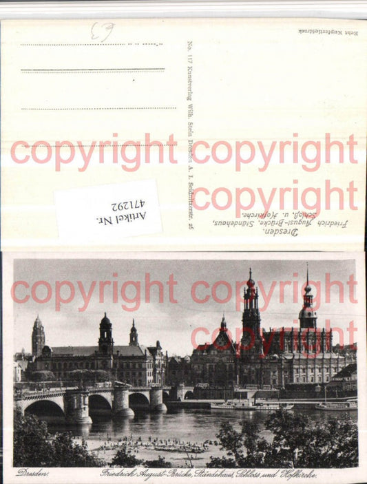 471292,Dresden Friedrich August-Brücke Ständehaus Schloss Kirche