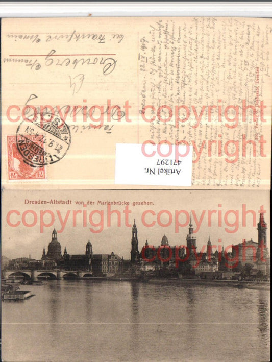 471297,Dresden Altstadt von d. Marienbrücke gesehen