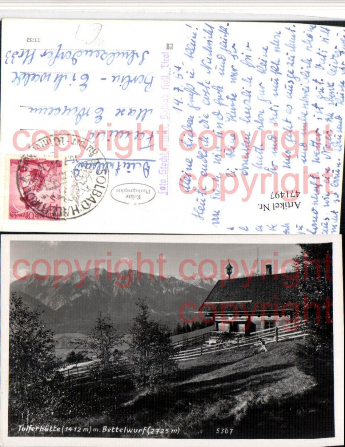 Alte Ansichtskarte – Old Postcard