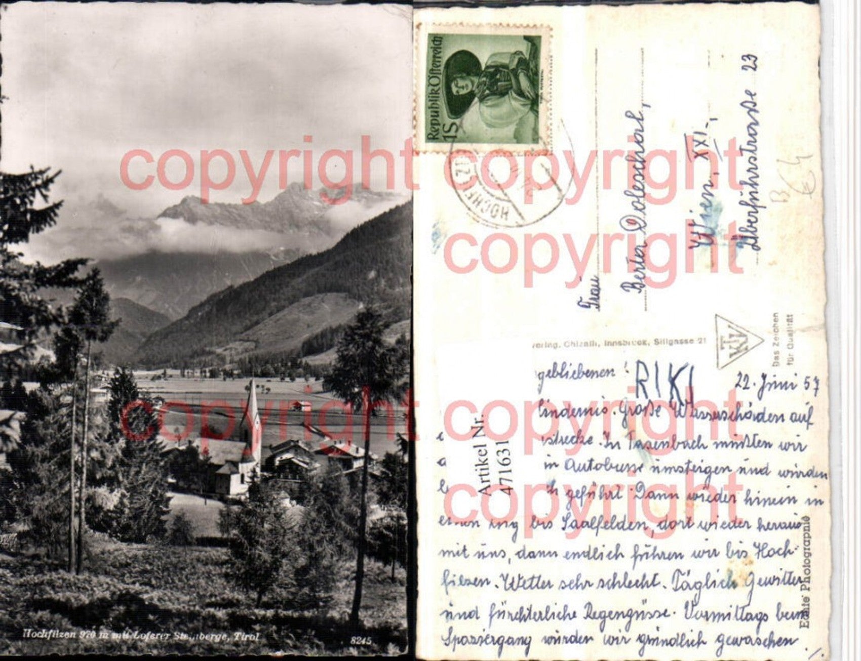 Alte Ansichtskarte – Old Postcard