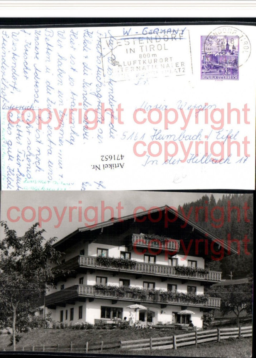 Alte Ansichtskarte – Old Postcard