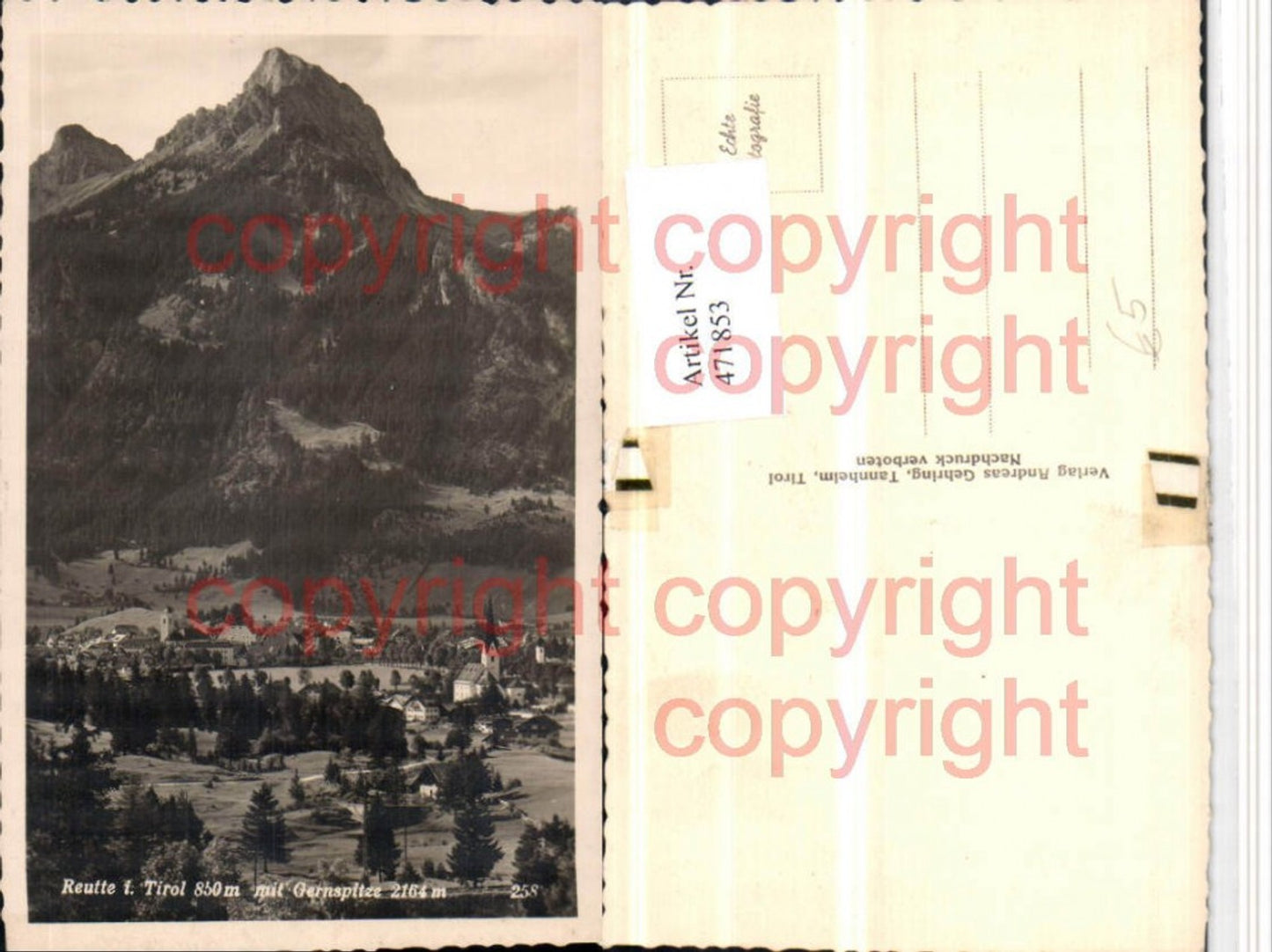 Alte Ansichtskarte – Old Postcard