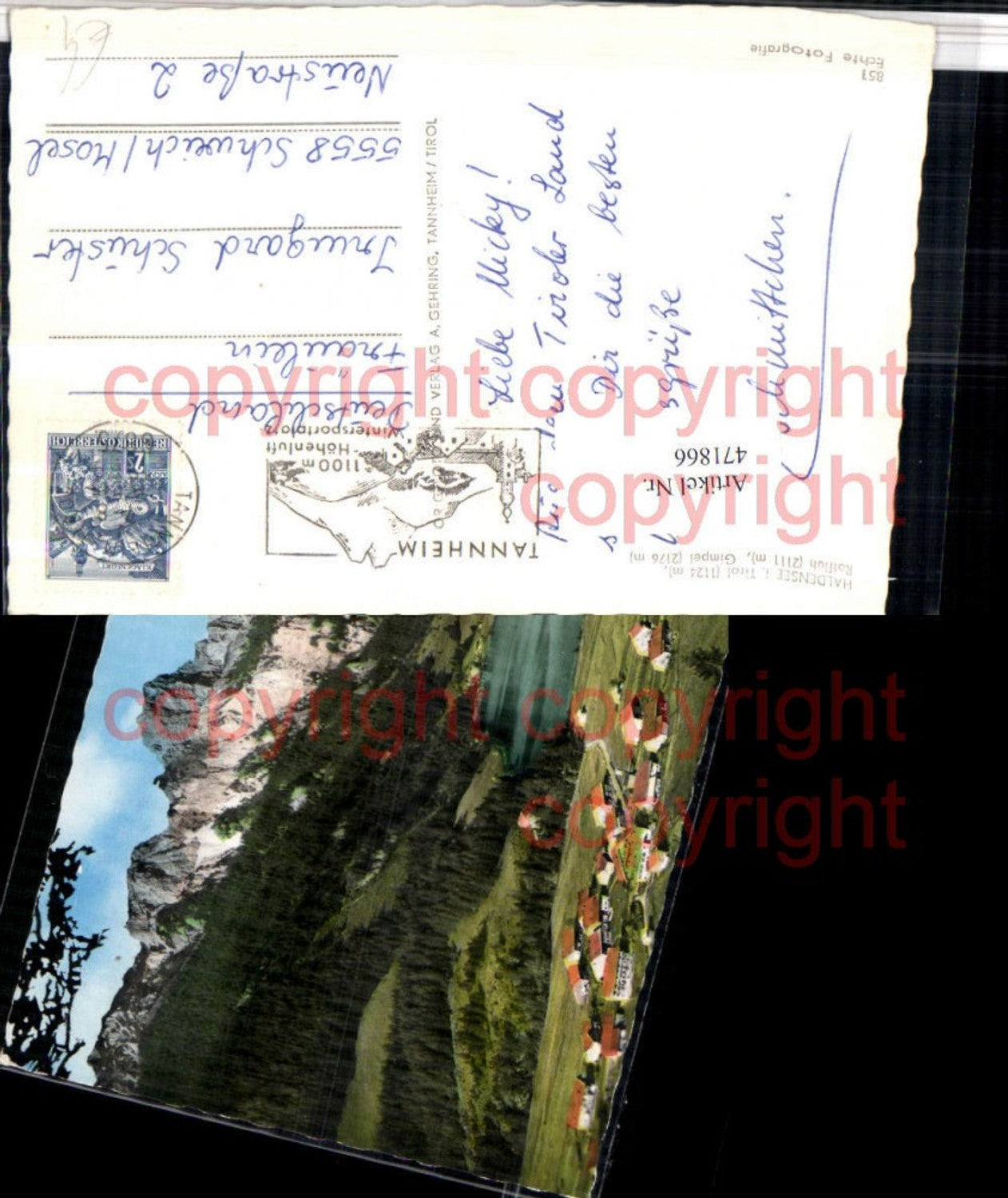 Alte Ansichtskarte – Old Postcard