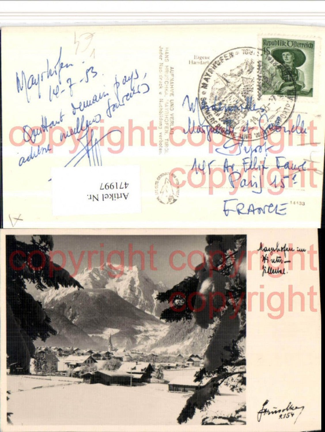 Alte Ansichtskarte – Old Postcard