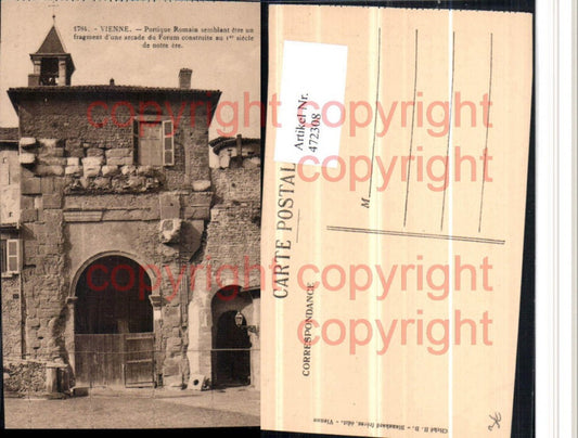 472308,Rhone-Alpes Isere Vienne Porique Romain Portal