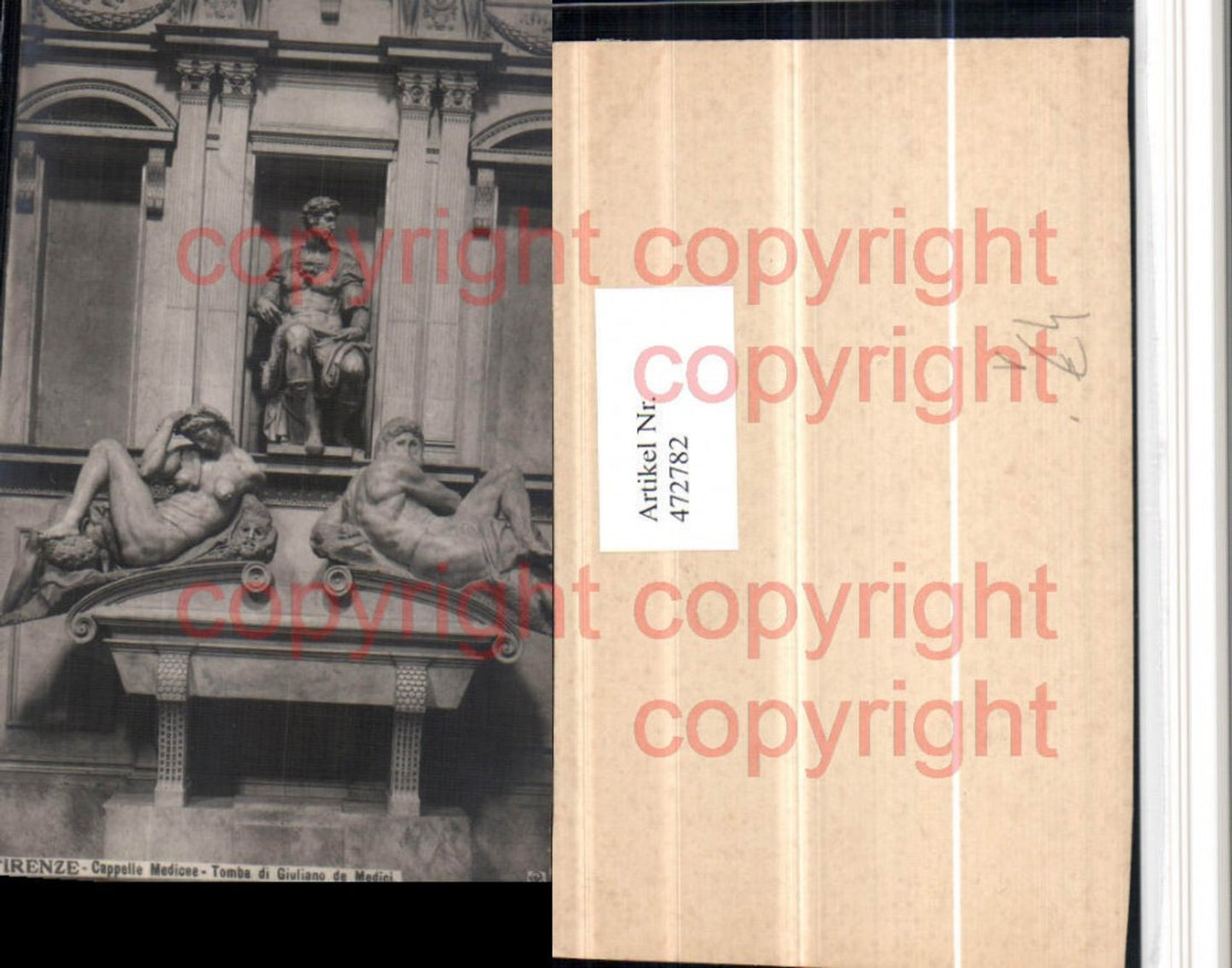 472782,Toscana Firenze Florenz Cappelle Medicee Tomba Giuliano Medici pub NPG
