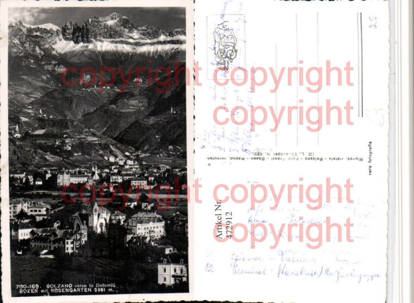 Alte Ansichtskarte – Old Postcard