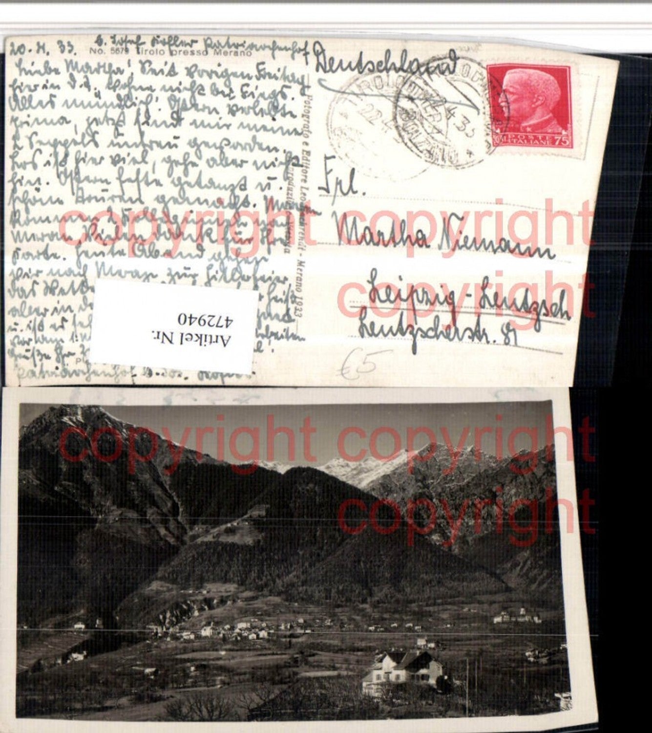 Alte Ansichtskarte – Old Postcard