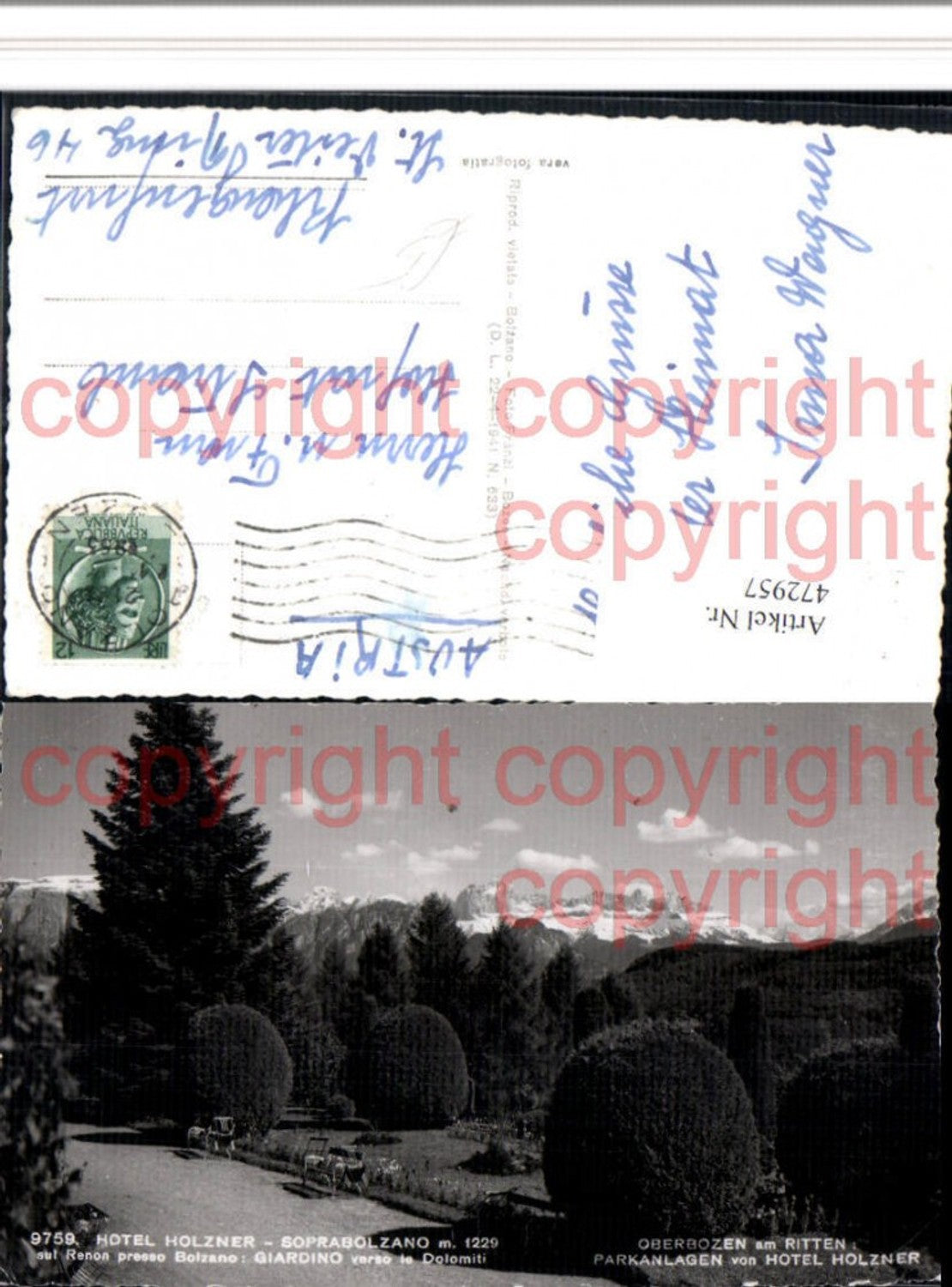 Alte Ansichtskarte – Old Postcard