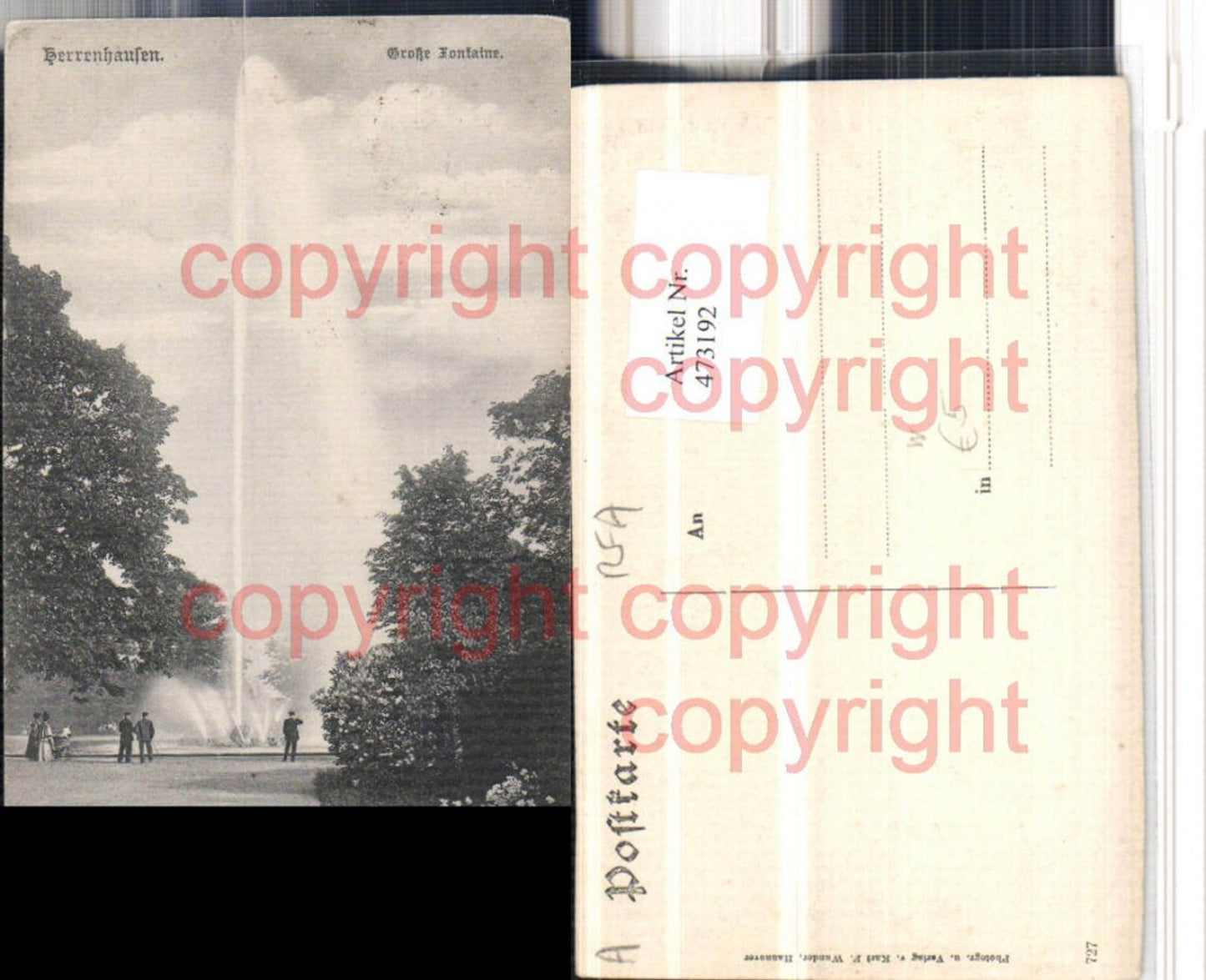 473192,Hannover Herrenhausen Große Fontaine Fontäne