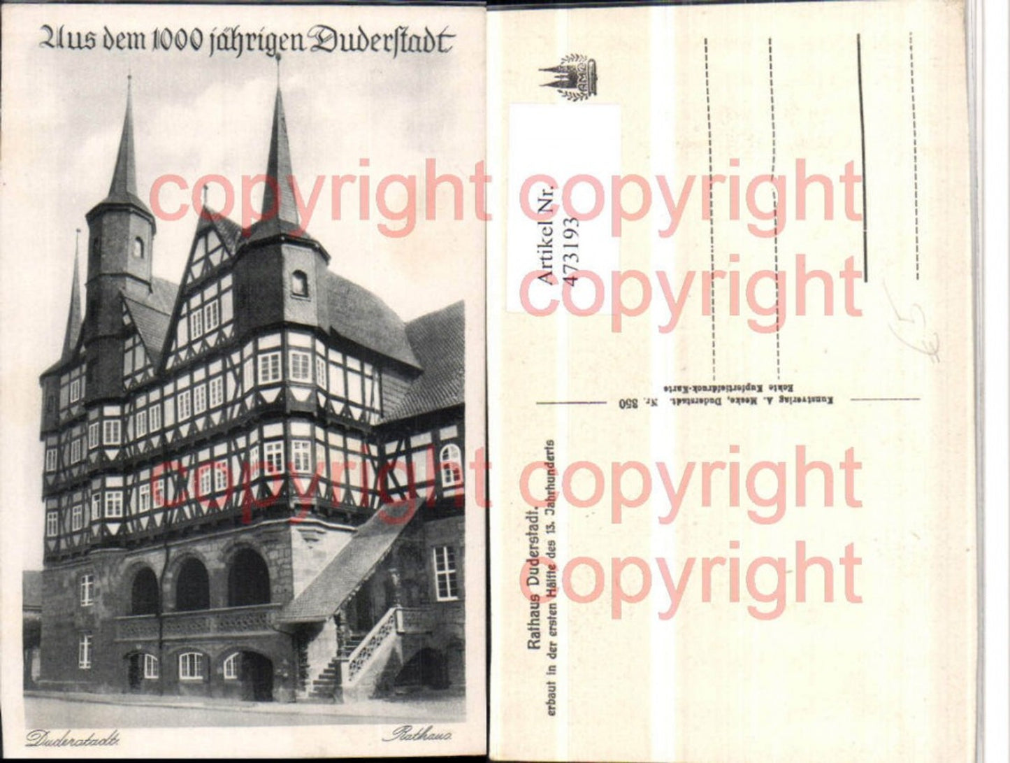 473193,Duderstadt Rathaus Gebäude