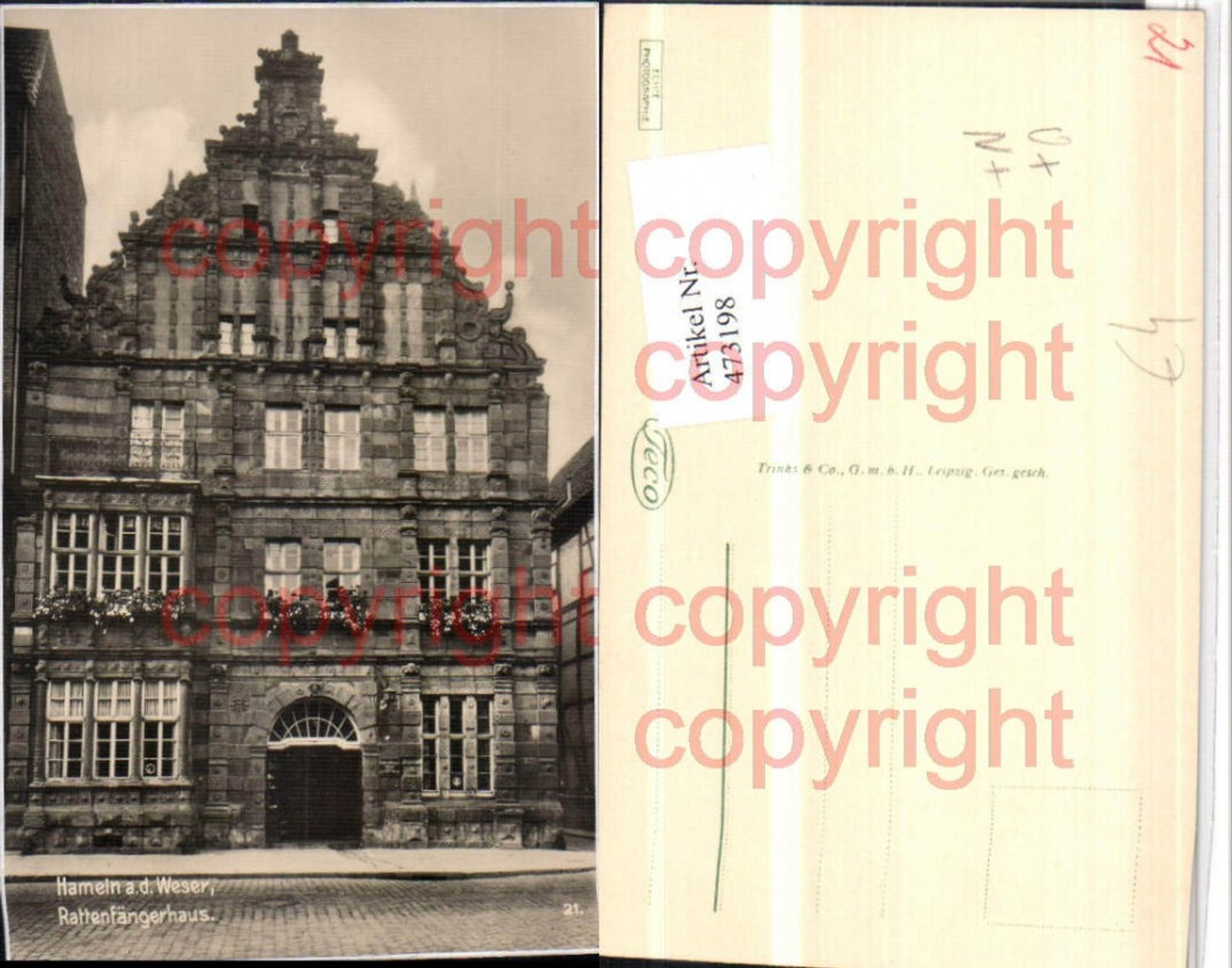 473198,Hameln an d. Weser Rattenfängerhaus Gebäude