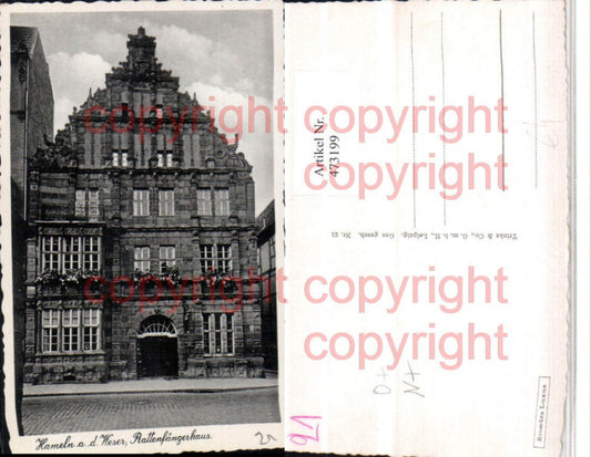 473199,Hameln an d. Weser Rattenfängerhaus Gebäude