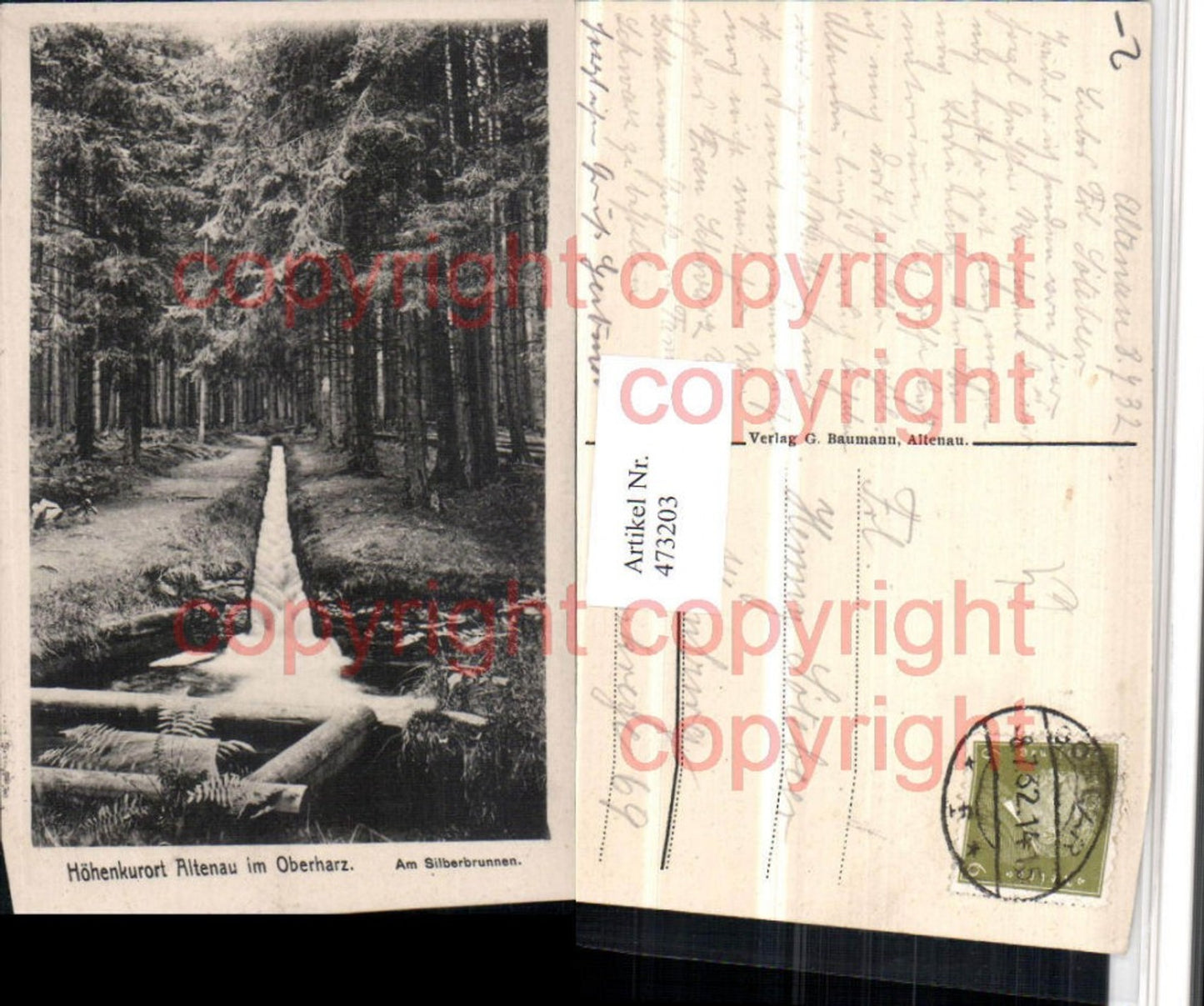 473203,Altenau im Oberharz Silberbrunnen Brunnen Wald