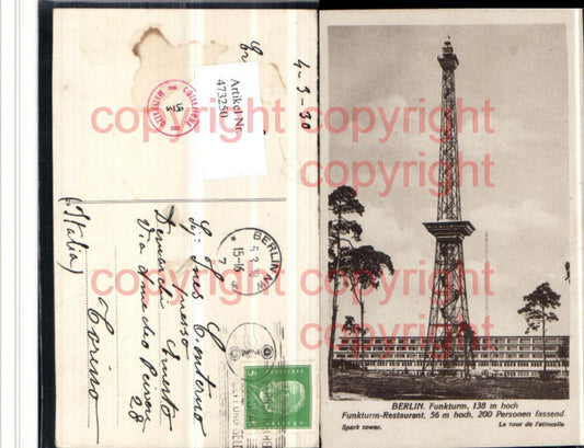 473250,Berlin Funkturm Restaurant Turm