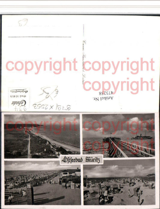 473258,Ostseebad Müritz Strandleben Strand Mehrbildkarte