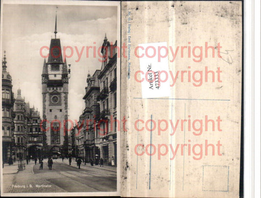 473333, Freiburg im Breisgau, Martinstor Gate Tower Street View