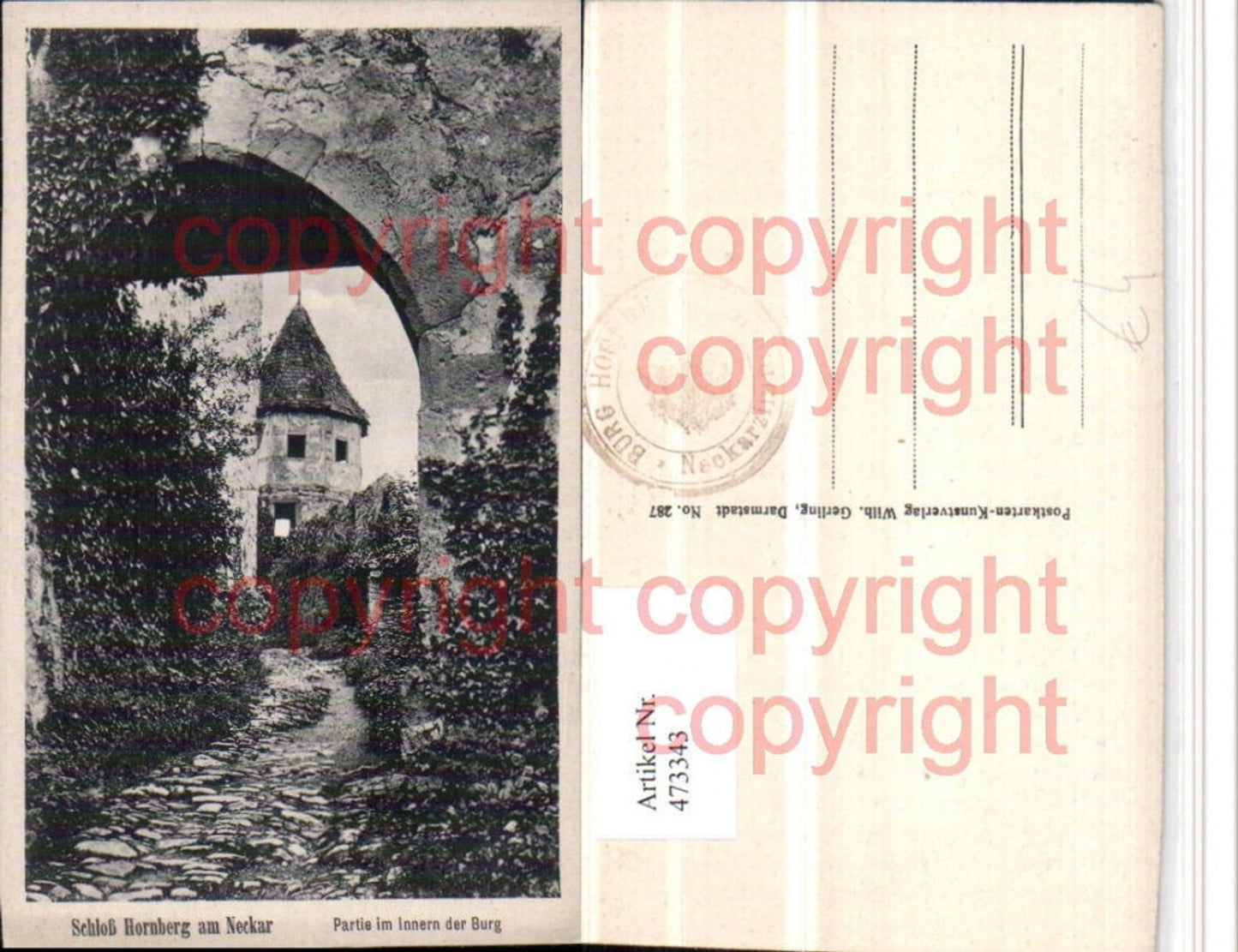 473343,Schloss Hornberg am Neckar b. Neckarzimmern Partie im Inneren der Burg