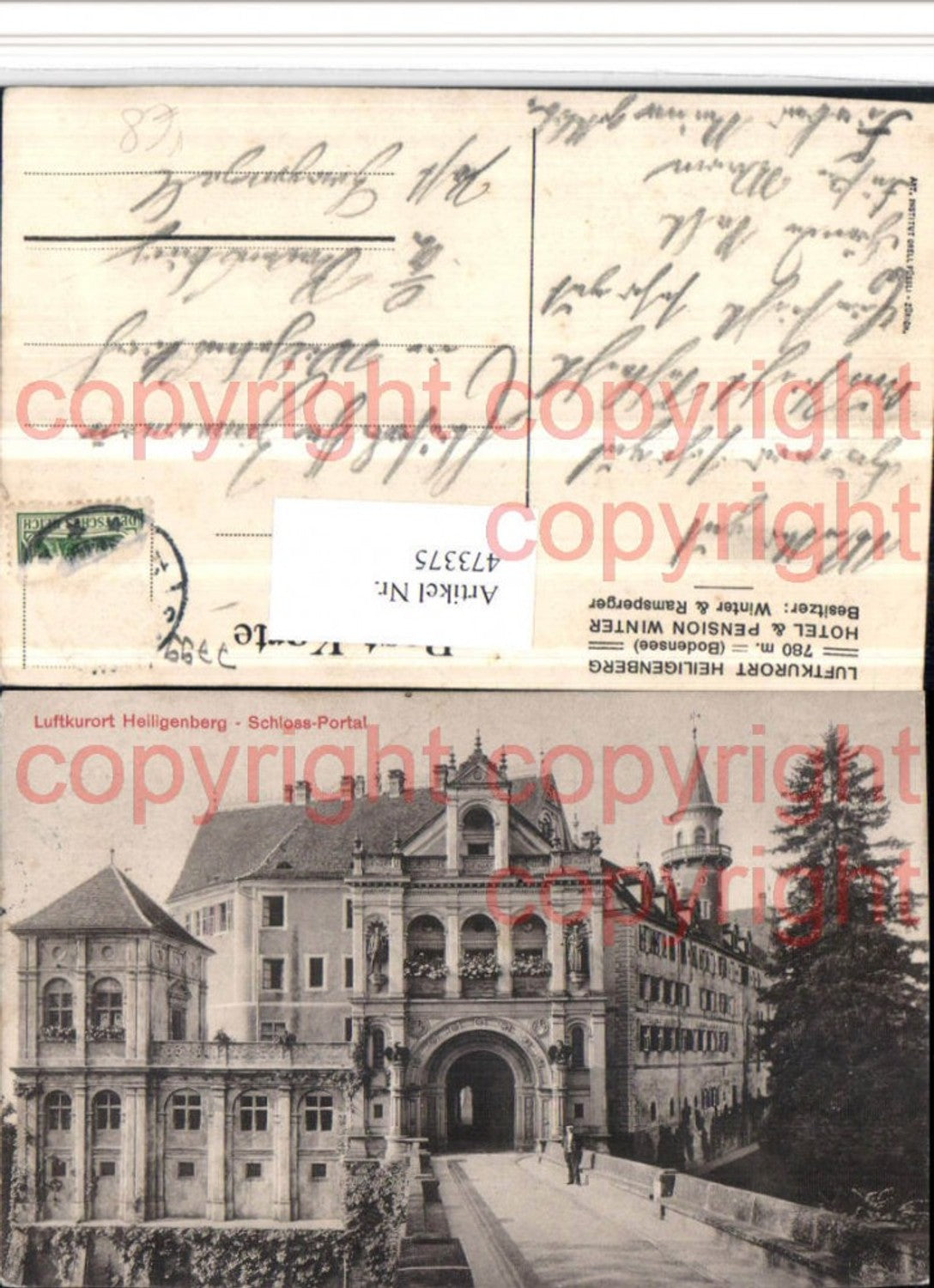473375,Heiligenberg Schloss Portal pub Orell Füssli