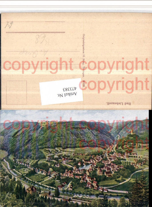 473383, Artist AK A. Ruep Bad Liebenzell Total